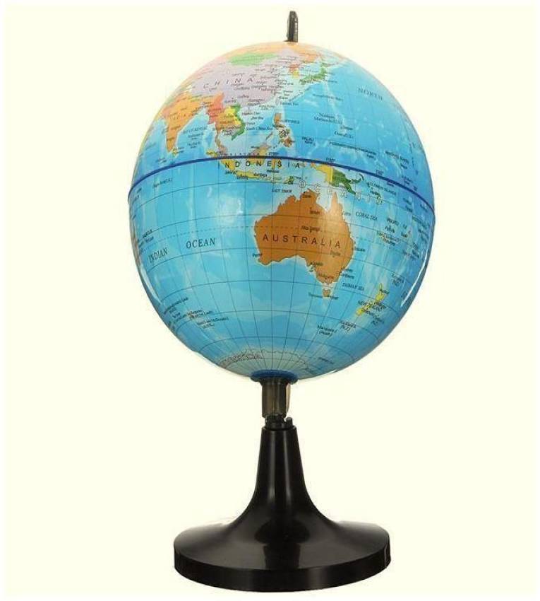 GLOBE Carte de géographie dos jouet pour les enfants et les adultes avec attro d'ulus ents, pays (14.2cm)
